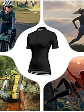 abordables Maillots pour femmes-Femmes Maillot de cyclisme Manche Courte Cyclisme Maillot Top avec 3 poches arrière Écran solaire Résistant aux UV Respirant Séchage Rapide Vert Des sports Vêtement Tenue