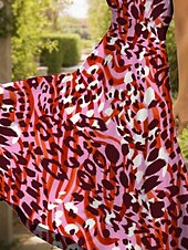 abordables Art &amp; Design Robes-Femmes Robe maxi Robe Décontractée Robe trapèze Robe d&#039;été Vacances ancien Ethnique Coupe régulière Graphique Léopard Géométrique Manche Courte Col carré Rose Claire Été Printemps