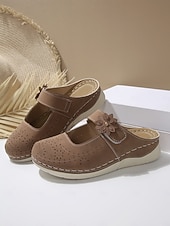 abordables Sabots et mules femme-Mules Mary Jane à fleurs pour femmes – un style mignon et confortable pour les sorties décontractées, le shopping et le quotidien