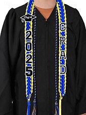 cheap Women&#039;s Scarves-Class of 2025 Graduation Honor Cord 2-Piece Set – Braided purple, gold and black graduation cape with tassel and cap design for high school and college seniors