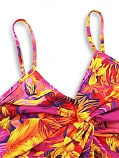 abordables Robes Floraux Imprimés-Femmes Robe Midi Robe d&#039;été Robe Nuisette Robe bohème Mode Moderne Quotidien Plage Week-end Coupe régulière Fleuri Sans manches Col en V Jaune clair Jaune Bleu Violet Été
