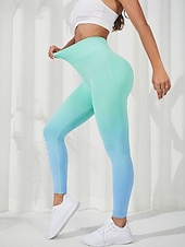 رخيصةأون طماق اليوغا والجوارب-نسائي السراويل اليوغا طماق اليوغا حزام مطاط بعقب رفع بنطلون رياضي للبطن بيلاتيس تمرين نادي رياضي اكتشف - حل بنطلونات لون متغاير زهري أرجواني أخضر الخريف رياضات ألبسة رياضية قابل للبسط نحيل