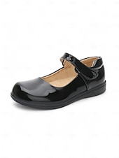 economico Ballerine per bambina-scarpe mary jane nere verniciate per bambine con cinturino a strappo – scarpe eleganti per la scuola elementare