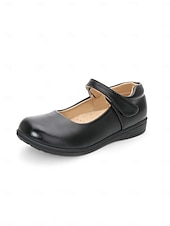 economico Ballerine per bambina-scarpe mary jane nere verniciate per bambine con cinturino a strappo – scarpe eleganti per la scuola elementare