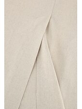 abordables concevoir des robes en coton et lin-Femmes Robe Midi Robe Chemise Robe en coton et lin Moderne Quotidien Sortir Week-end Coupe régulière Uni Sans manches Col de chemise Kaki Été