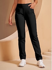 cheap Golf Bottoms-Women&#039;s Golf Pants Black Dark Navy Bottoms Ladies Golf Attire Clothes Outfits Wear Apparel