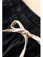 ieftine Pantaloni scurți din bumbac in-Pentru femei Pantaloni scurți din bumbac in Pantaloni Scurți Pantaloni Șic Stradă Casual Scurt Natural Simplu Buzunar Design Elastic cu Cordon Confortabil Exterior Comfortabil Stradă Casul / Zilnic