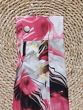 baratos Tops de Arte e Design Femininos-Mulheres Camisa Social Gráfico Cores Gradiente à moda Casual Manga Longa Colarinho de Camisa Tops regulares Diário Botões Imprimir Rosa Azul Roxo Verão Primavera