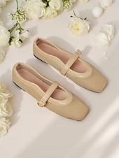 olcso Női lapos sarkú cipők-női aranyhálós mary jane flats – elegáns alacsony sarkú randevús cipő csatos pánttal hétköznapi kirándulásokhoz és mindennapi viselethez
