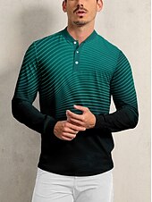 economico Abbigliamento da golf maschile-Per uomo Polo da golf Verde Manica Lunga Top Abbigliamento da golf Abbigliamento Abiti Abbigliamento