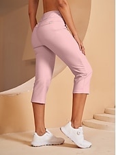 cheap Golf Bottoms-Women&#039;s Golf Pants Black Pink Red Bottoms Ladies Golf Attire Clothes Outfits Wear Apparel