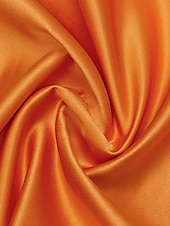 preiswerte ORANGE-A-Linie Abendkleid Elegantes Kleid Formelles Ballkleid Bodenkurz 3/4-lange Ärmel Herzform Satin mit Gerafftem 2025