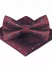 abordables Fiesta de cena-Corbata de Moño Vintage para Boda de Hombres Fiesta Regreso a Casa Corbata de Moño con Estampado Floral Burdeos Azul Marino Verde Oscuro