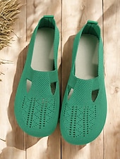 economico Ballerine da donna-scarpe basse traspiranti in maglia traforata da donna a piedi nudi – scarpe comode e comode, comode e larghe per l'uso quotidiano, per passeggiate e attività all'aperto