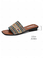 voordelige Vakantiesandalen-Boheemse platte sandalen voor dames – kleurrijke geborduurde bandjes, comfortabele en stijlvolle schoenen voor casual zomerdagen, strand en vakantie