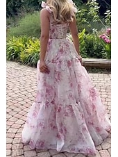 cheap Casual Floral Dresses-Women&#039;s Long Dress Maxi Dress Party Dress Cocktail Dress Fashion Party Special Occasion Regular Fit Flower Sleeveless Spaghetti Strap Blue Light Purple Summer