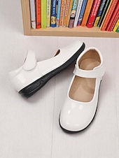 economico Ballerine per bambina-scarpe mary jane nere verniciate per bambine con cinturino a strappo – scarpe eleganti per la scuola elementare