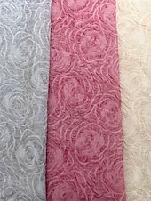 voordelige Cocktailjurken-Jacquard Groen Blauw A-Lijn Cocktailjurk Elegante Jurk Formele Bruiloft Gast Enkellengte Mouwloos Één Schouder Nylon met Zak Schouderbloem Bruiloft Gast Jurk