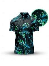 halpa Miesten golfvaatteet-Miesten Poolopaita Apila Lyhythihainen Topit Golfasut Vaatteet Asut Wear Apparel