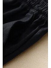 ieftine Pantaloni scurți din bumbac in-Pentru femei Pantaloni scurți din bumbac in Pantaloni Scurți Pantaloni Șic Stradă Casual Scurt Natural Simplu Buzunar Design Elastic cu Cordon Confortabil Exterior Comfortabil Stradă Casul / Zilnic