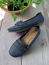 ieftine Mocasini de Damă-mocasini de damă mocasini cu ciucuri – pantofi de șofer casual, moale, pentru ținute de primăvară și confort acasă