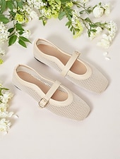 olcso Női lapos sarkú cipők-női aranyhálós mary jane flats – elegáns alacsony sarkú randevús cipő csatos pánttal hétköznapi kirándulásokhoz és mindennapi viselethez
