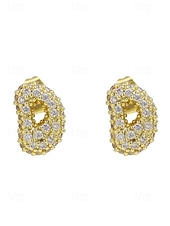 abordables Boucle d&amp;#39;oreille pour femme-Boucles d&#039;oreilles à tige initiales en strass doré - Boucles d&#039;oreilles à lettres scintillantes personnalisées pour femmes, bijoux en cristal étincelants de A à Z, parfaits pour un usage quotidien, un cadeau de remise de diplôme, un cadeau de fête des mèr
