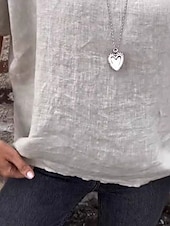 abordables Chemises-Femmes T-shirt Uni Mode Moderne Occasionnel Manche Courte Col ras du cou Hauts Réguliers Quotidien Week-end Vert cendré Blanche Jaune Été