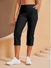 cheap Golf Bottoms-Women&#039;s Golf Pants Black Pink Red Bottoms Ladies Golf Attire Clothes Outfits Wear Apparel