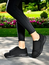billige Sneakers til kvinner-ortopediske gåsko for kvinner – lette justerbare slip-on joggesko for seniorer og sykepleiere