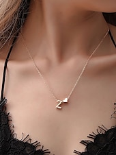 billige Halskjede for kvinner-26 initialer personlig gullhjertebokstavkjede og armbåndsett - utsøkte bokstavsmykker for kvinner og jenter, romantisk gave til eksamen, bursdag eller valentinsdag