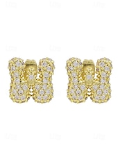 abordables Boucle d&amp;#39;oreille pour femme-Boucles d&#039;oreilles à tige initiales en strass doré - Boucles d&#039;oreilles à lettres scintillantes personnalisées pour femmes, bijoux en cristal étincelants de A à Z, parfaits pour un usage quotidien, un cadeau de remise de diplôme, un cadeau de fête des mèr