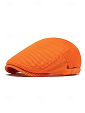 billiga Herrhattar-mäns casual mesh platt keps - lätt och andningsbar design med justerbara remmar, flera färger, moderiktig för utomhusaktiviteter, sport och dagligt slitage