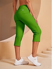 cheap Golf Bottoms-Women&#039;s Golf Pants Black Pink Red Bottoms Ladies Golf Attire Clothes Outfits Wear Apparel