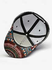 economico Cappelli da uomo-Cappellino da baseball da uomo con stampa mimetica e motivo tribale, cappello regolabile con protezione solare per sport all'aria aperta, escursionismo e abbigliamento casual