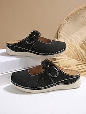 abordables Sabots et mules femme-Mules Mary Jane à fleurs pour femmes – un style mignon et confortable pour les sorties décontractées, le shopping et le quotidien
