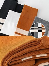 preiswerte Damensocken-Kniehohe, asymmetrisch gestreifte Damensocken – sportliche, über die Wade reichende Baumwollsocken für Schuluniformen für Schüler, Abschlussfeiern, Cheerleading und den Alltag