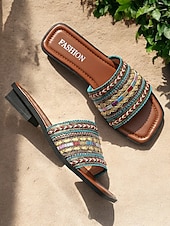 voordelige Vakantiesandalen-Boheemse platte sandalen voor dames – kleurrijke geborduurde bandjes, comfortabele en stijlvolle schoenen voor casual zomerdagen, strand en vakantie