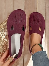 economico Ballerine da donna-scarpe basse traspiranti in maglia traforata da donna a piedi nudi – scarpe comode e comode, comode e larghe per l'uso quotidiano, per passeggiate e attività all'aperto