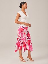 levne Dámské topy a košilky-Dámské Bílá Elegantní Denní Do V Léto