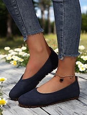 preiswerte Ballerinas für Damen-Damen-Barfußschuhe mit breiter Zehenpartie in Braun – bequeme Slipper mit Nullsprengung für entspanntes Gehen und Reisen