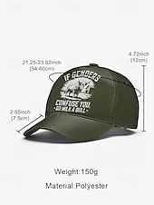 preiswerte Herrenhüte-Lässige Baseballkappe für Herren mit auffälligem Aufdruck „If genders confuse you, go milk a bull“ – verstellbar und trendig, perfekt für Outdoor-Aktivitäten, Sportveranstaltungen und den Alltag