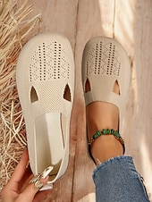 economico Ballerine da donna-scarpe basse traspiranti in maglia traforata da donna a piedi nudi – scarpe comode e comode, comode e larghe per l'uso quotidiano, per passeggiate e attività all'aperto