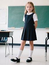 economico Ballerine per bambina-scarpe mary jane nere verniciate per bambine con cinturino a strappo – scarpe eleganti per la scuola elementare