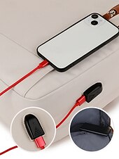 olcso Főiskolai hátizsákok-női laptop hátizsák usb töltőporttal - tartós vízálló szövet, több rekeszes kialakítás, stílusos és praktikus iskolába, ingázáshoz és utazáshoz