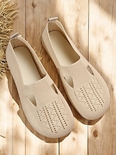 economico Ballerine da donna-scarpe basse traspiranti in maglia traforata da donna a piedi nudi – scarpe comode e comode, comode e larghe per l'uso quotidiano, per passeggiate e attività all'aperto