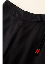economico Pantaloni in lino e cotone semplici-Per donna Pantaloni in cotone e lino Pantaloni Eleganti Moda Streetwear Lunghezza intera Naturale Semplice Tasca Elastico in vita All&#039;aperto Confortevole Streetwear Uscire Aalbicocca Nero Blu Zenzero