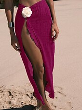 billiga Bikiniset i 3 delar-Dam Badkläder Bikini Tre delar Baddräkt Öppen rygg Tropisk Standkläder Slät U-hals Ärmlös Baddräkter
