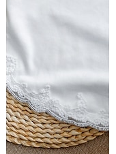 preiswerte Spitzenoberteile-Damen Bluse Spitzentops Einfach Basic Modern Ärmellos Quadrathals Normale Oberteile Täglich Ferien Ausgehen Spitze Schwarz Weiß Sommer