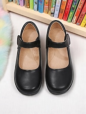 economico Ballerine per bambina-scarpe mary jane nere verniciate per bambine con cinturino a strappo – scarpe eleganti per la scuola elementare